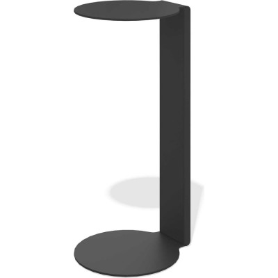 Приставной столик ЛЕБЕР металлический малый Мале (черный муар, 280x310x650) 11.50.054B-280х310х650