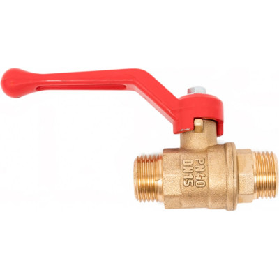 Шаровой кран Valfex N/P59 БИРКА для воды 1/2" НР/НР ручка-рычаг, латунный 11Б27фт1М (96/24) VF.220.LR1.012.N/P59.Bir