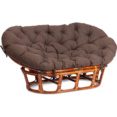 Диван Tetchair MAMASAN/МАМАСАН 23/02 W с подушкой 182x119 см, 169x102x80 см, Cognac (коньяк), ткань, коричневый, 3М7-147 24254