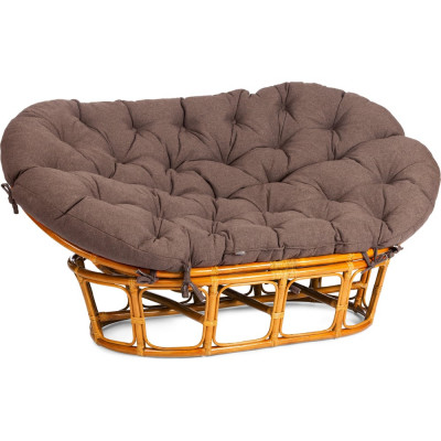 Диван Tetchair MAMASAN/МАМАСАН 23/02 W с подушкой 182x119 см, 169x102x80 см, Pecan (орех), ткань, коричневый, 3М7-147 24262