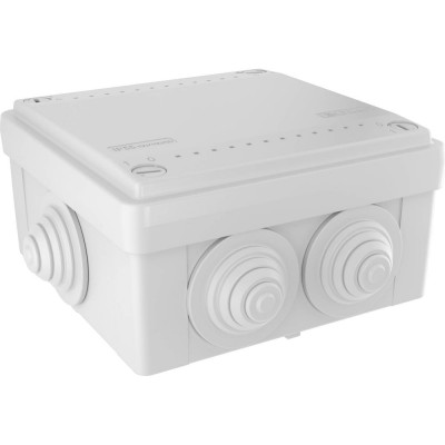 Коробка ответвит. с 6 кабельными вводами д. 25мм DKC IP55 100х100х50мм 1 ШТ 53801DIY