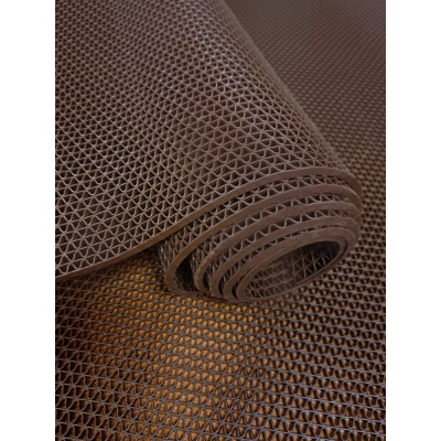 Покрытие противоскользящее для бассейна и бани QUINGDAO TOPLIT "Зиг-Заг" (4,5 мм) 90x1500 коричневый ZigZag_09х15к