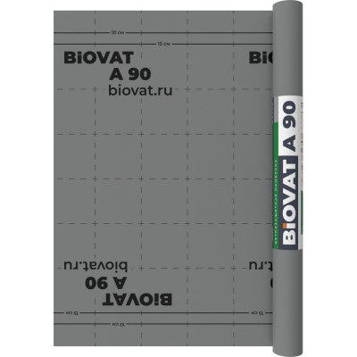 Ветрозащитная мембрана BIOVAT® A 90 90 г/м2 1.5х50 м 75 м2 BV020