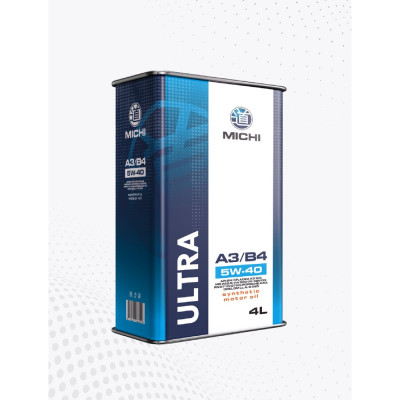 Моторное масло Michi ULTRA 5W-40 А3/B4, канистра 4л 4637226