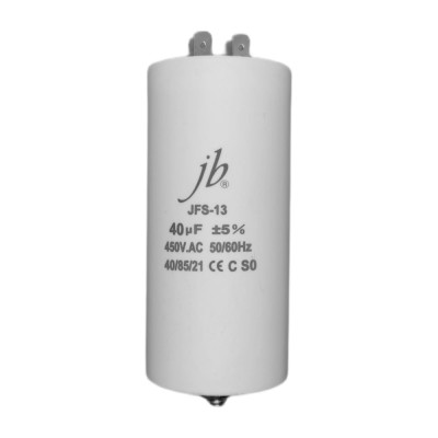 Конденсатор пусковой JB Capacitors 40мкФ, 450В, 50х109, JFS-13 (CBB60-E) (клеммы+болт), JFS13A6406J000000B-317