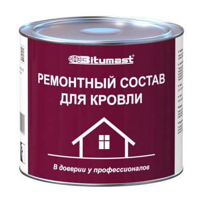 Ремонтный состав для кровли 2 л/1.8 кг Bitumast 4607952900356