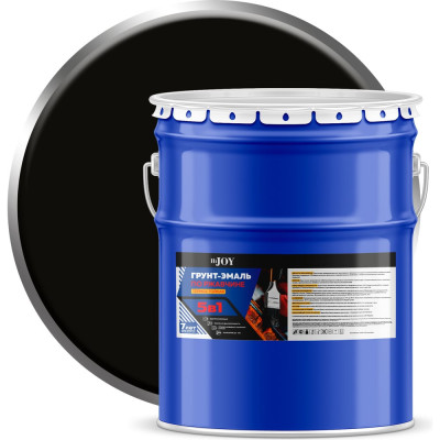 Грунт-эмаль по ржавчине 3 в 1 ABC FARBEN HiJOY термостойкая черный (20 кг) 4300015969