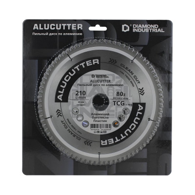 Диск пильный по алюминию, пластику 210х30 мм, Z=80 TCG AluCutter Diamond Industrial DIDA210Z80
