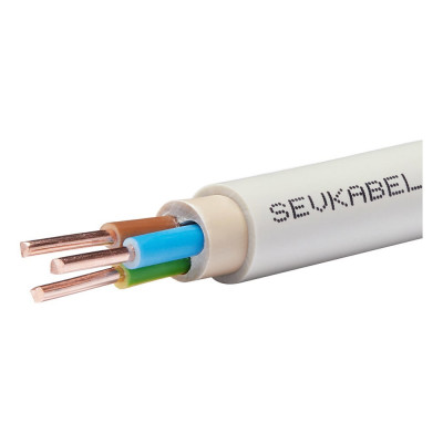Кабель Севкабель NYM 3х1,5 мм 50 м 05509