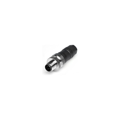 Соединитель клеммный VELLEDQ M12-M04T, Вилка, Прямой с клеммником, Пластик 4-PIN IP65250 AC/DC, 08-00024706