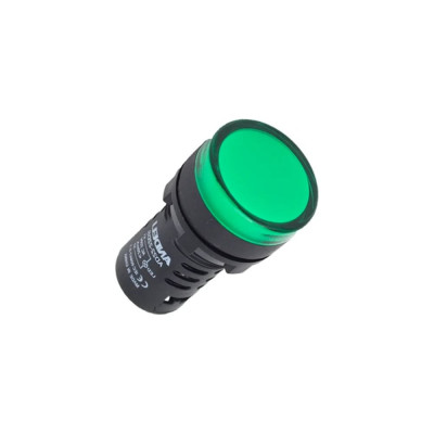 Лампа ANDELI AD16-22DS(LED)матрица d22мм зеленый 220В AC/DC ADL10-140