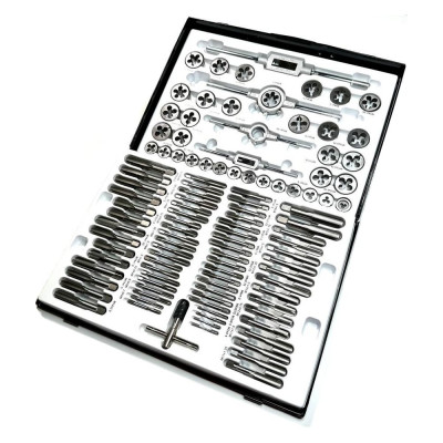 Набор метчиков и плашек МАНКОР М2-М18 (110 предм) М2.М18.110