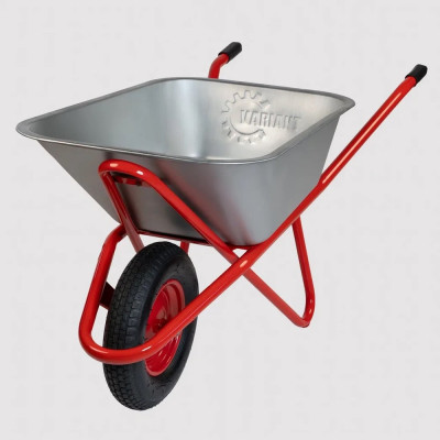 Строительная, одноколесная тачка Variant, УСИЛЕННАЯ, 110 л, колесо 4.80/4.00-8, грузоподъемность 180кг. 11110