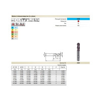 Фреза сферическая Super Line (5 мм; Z=4; DIN6527L; твердый сплав; тип N; FIRE) Guhring 5584 5,000