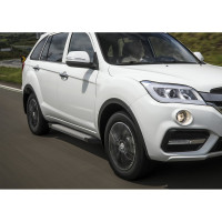 Алюминиевые пороги Rival Silver для Lifan X60 2016-, 160 см, 2 шт F160AL.3302.3