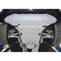 Защита радиатора, картера, КПП и РК Rival VW Touareg III 2018-, al 4mm, K333.5870.1