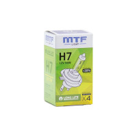 Галогеновая лампа MTF Light Standart+30% H7, 12В, 55Вт, 1500 лм, 2900К 50776 HS1207