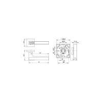 Раздельная ручка FUARO K.DM51.CRYSTAL FLASH (CRYSTAL FLASH DM) CP-8 хром 33091