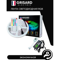 Светодиодная led лента rgb Grisard Electric 5метров многоцветная с пультом управления GRE-002-0121