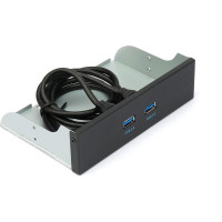Планка usb 3.0 Gembird на переднюю панель 5.25", 2xusb-a 3.0, FP5.25-USB3-2A