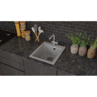 Мойка AQUA PRO BOXY SA-B505 1 чаша SANTREK 427*505 мм (серый-310) (+сифон) 313772