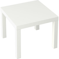 Журнальный, придиванный стол СТИМ Лайк 55x55 см, белый 950000290