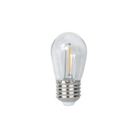 Светодиодная лампа Jazzway филаментная PLED-ECO-S14 1Вт 2700К теплый белый CLEAR E27 для Белт-лайт прозрачная 5040625