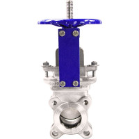 Задвижка шиберная DN.ru SS316-SS316-METAL-1W-W Ду50 Ру10 со штурвалом и выдвижным штоком D040-05725