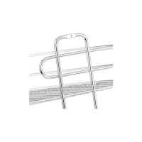 Угловая полка ЧМЗ 21,8x21,8x56,6 см., цвет хром 501-006-12