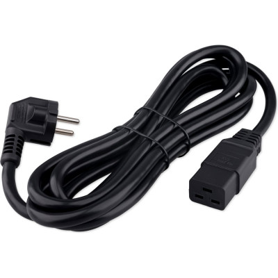 Кабель питания Cablexpert (RU) Schuko-C19, 3x2.5мм2, 16A, с заземлением, медь, 3м, черный, пак, PC-S22-C19-2.5-3M