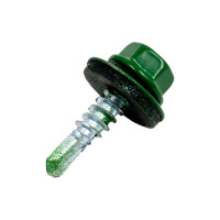 Кровельный саморез КРЕП-КОМП 4,8x19, RAL6002, зелёный, 250 шт. ск48196002кф