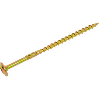Саморезы с прессшайбой КРЕП-КОМП Torx, по дереву, желтый цинк, 6.0x120 мм, 100 шт. спд6120к
