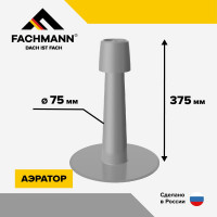 Кровельный аэратор Fachmann А 75x375 TПO 01.256