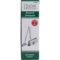 Дверной доводчик DORF economy l-8222 45 кг, серебро, 1 к - 1 шт. eco L8222_siver_eco