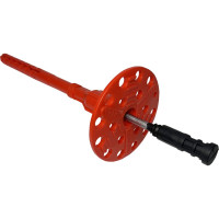 Дюбель тарельчатый для теплоизоляции FasadPro гвоздь сталь, с термоголовкой, грибок, 10x150 мм, 250 шт. в коробке 150485