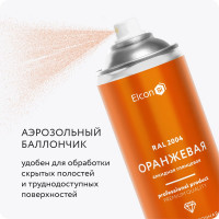 Краска в балончике Elcon алкидная, универсальная RAL 2004 оранжевая глянцевая аэрозоль 520 мл 00-00463214