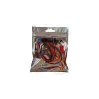 Комплект зажимов крокодил Вымпел (красный+черный) с проводами, 20А 5287