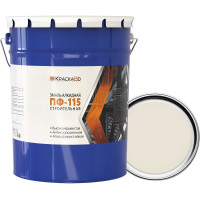 Эмаль Москвичка КраскаВо ПФ-115 строительная белая 25 кг 4620105771719