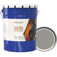 Эмаль Москвичка КраскаВо ПФ-115 строительная светло-серая 25 кг 4620105771818