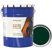 Эмаль Москвичка КраскаВо ПФ-115 строительная темно-зеленая 25 кг 4620105771849