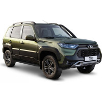 Пороги на авто Rival bmw-style круг lada (ваз) niva travel 2021-н.в., 160 см, 2 шт. D160ALB.6006.1
