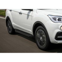 Пороги на авто Rival bmw-style круг lifan x60 2016-н.в., 160 см, 2 шт., алюминий D160ALB.3302.3