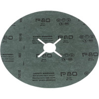 Фибровый шлифовальный круг CR5229 180x22 мм, керамика, P80, 25 шт Interflex 3024803801-25