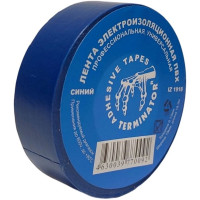 Изолента Terminator Iz 1918blue синяя, ПВХ, универсальная, 0.13 мм, 19 мм, 18.3 м 2000420