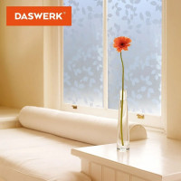 Самоклеящаяся пленка на окно DASWERK статическая, без клея, солнцезащитная, 75x150 см, листья 608580