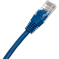 Патч-корд кабель Filum u/utp 5e кат, 0,25м 26awg(7x0,16 мм), чистая медь, pvc, синий FL-U5-C-0,25M-BL