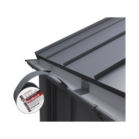 Герметизирующая лента Grand Line Uniband самоклеящаяся, ral9005, черный, 10 м, 10 см 547378