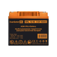 Аккумуляторная батарея HRL 12-45 12 V, 45 A*h, под болт М6 ExeGate 285666