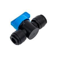 Фитинг цанговый прямой с шаровым краном 8 мм CDC Pneumatics HBVU 0808B