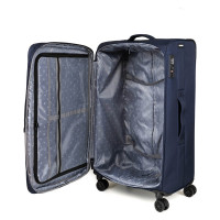 Чемодан Torber Brosno, синий, нейлон 600D, 48x30x78 см, 85 л T1901L-Blue